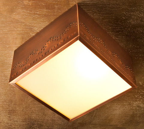 Ceiling Light - CFC, Santa Fe design, Medium Bronze patina