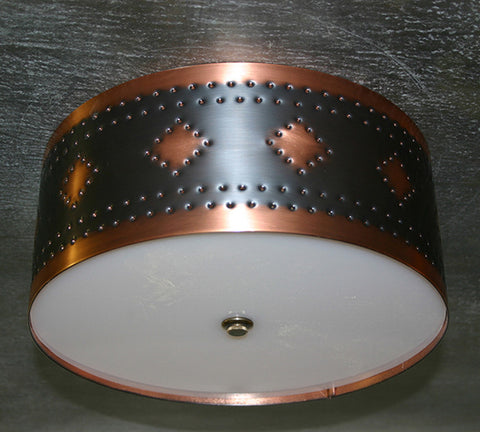 Ceiling Light - CFC, Espana design, Dark Bronze-Natural copper