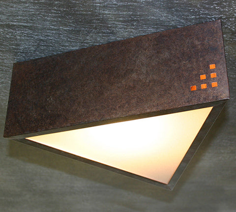 Ceiling Light - CFT, Cut Out #7,Rusty patina